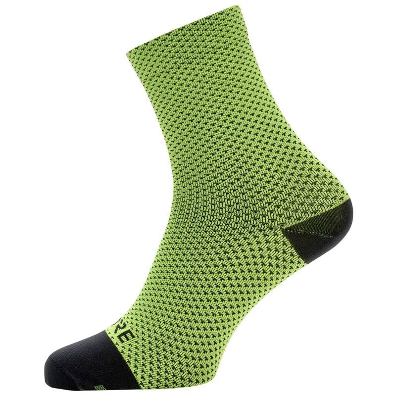 ponožky GORE C3 Dot Mid Socks neon yellow/black